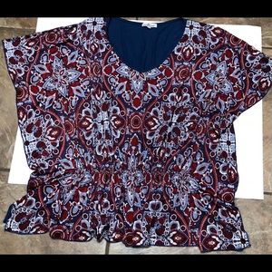 KRISTINE Butterfly Blouse Sz S/M